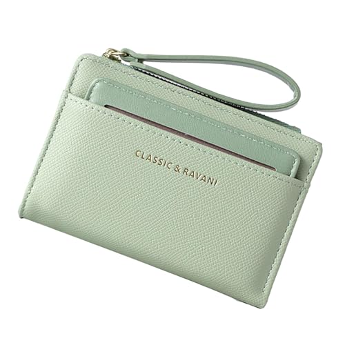 Kurze Reißverschluss-Geldbörse, Reißverschluss-Geldbörse mit Handschlaufe - Multifunktionales Kartenetui | Design mit kurzen Münzgeldbörsen und Kartenfächern mit großer Kapazität für Teenager von Fmzrbnih