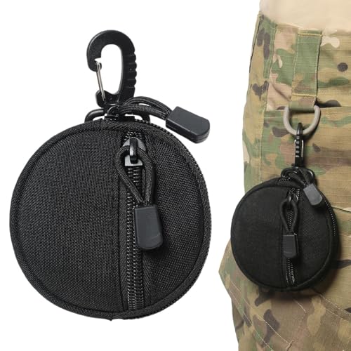 Münzbeutel- Schlüsselkoffer, Drahtloser Headset Pack Organizer | Mehrzweck -Rundwechsel -Tasche Und Münzen Brieftasche, Multifunktionaler Taillenbeutel, Comppact Travel Gear Companion Für Wand von Fmzrbnih