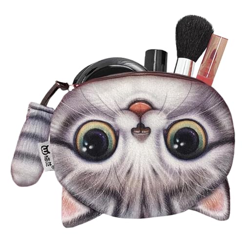 Münzen Animal Change -Geldbörse - Tragbarer Wechselbeutel, Niedliche Münzbeutel | Multifunktionaler Katzenzahnbeutel Mit Reißverschluss Mit Katzenschwanzdekor, Mehrzwecktiermünzenbeutel Für Handy, Kar von Fmzrbnih