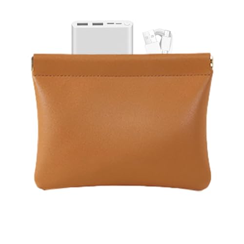 Münzgeldbörse Mit Selbstverschluss – Kompakte Make-up-Taschen, Tragbare Münzbörse Mit Druckknopf | Wasserdichte Geldbörse Aus Pu-Leder Ohne Reißverschluss, Geldbörse Ohne Reißverschluss, Schmuck-Organ von Fmzrbnih