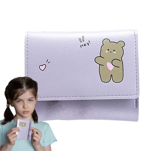 Niedliche Geldbörse – niedliche, Faltbare Geldbörse, charmanter Geldfach, Kartenhalter, modische kleine dreifach gefaltete Geldbörse, PU-Geldbörse, tragbare kleine Geldbörse, Mehrzweck-Tier-Geldbörse von Fmzrbnih