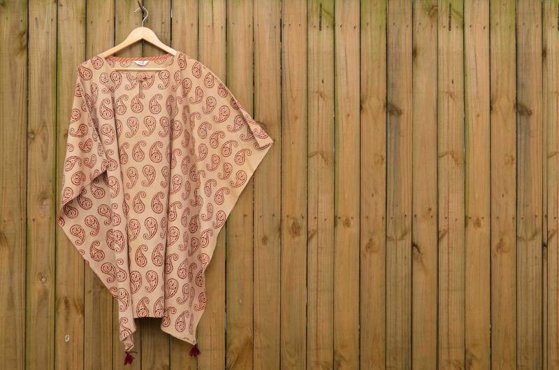 Kaftan - Ziegelrot Paisley Kaftan - Ziegelrot Paisley von FnRDesigns