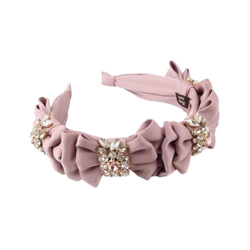 Fnfmrfmr Damen Stoff-Stirnband, gewebter Strass, geometrisches Haar-Accessoire, Kopfbedeckung, 2 von Fnfmrfmr