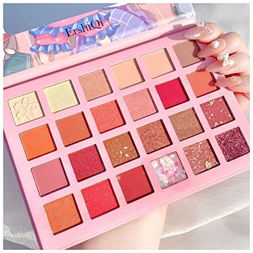 Qing beauty palette 18Colors Lidschatten-Palette Faule Katze Tier Lidschatten Matte Palette Kosmetik Schimmer Augen Schönheit Makeup Glitter Make up palette (Size : 1) von FnnEmg