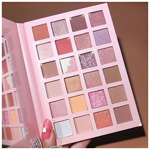 Qing beauty palette 24 Farben Strawberry Girl Eyeshadow-Palette Glitzer Perllegierender Lidschatten Wasserdichte Augenplatte Niedlichen Make-up Weiblichen Kosmetik Make up palette (Size : 24 Piggy) von FnnEmg