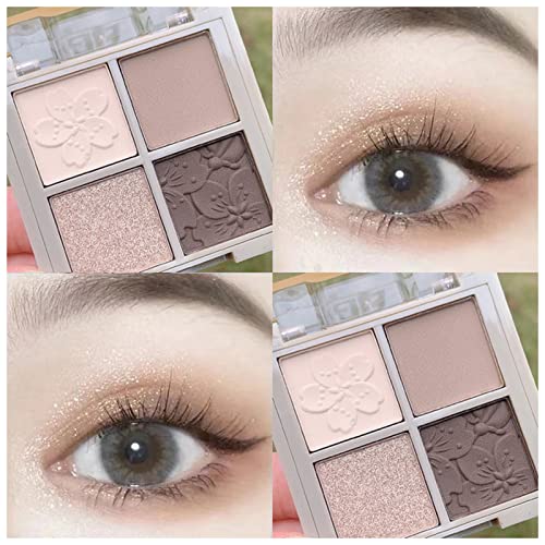 Qing beauty palette 4 farbe lidschatten leicht zu farbenfarben matte perlenden erdigen lid schatten palette professionelle lidschatten pallete kosmetisch Make up palette von FnnEmg