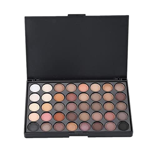 Qing beauty palette 40 Farben Lidschattencreme wasserdichte Erde warme leuchtende Sets bilden die Eyeshadow-Palette-Lidschatten Pallete Make up palette (Size : France) von FnnEmg