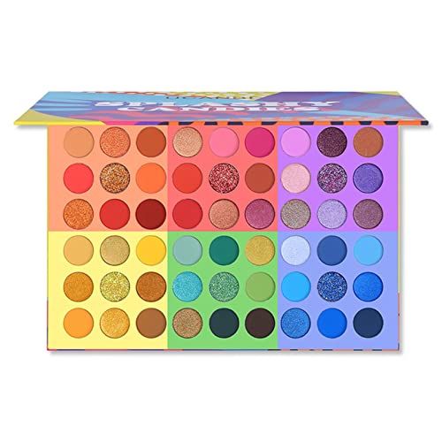 Qing beauty palette 54 Farben Lidschatten-Palette lebendige Sommer-Aussehen Augen Make-up Glitter Schimmer Matte Lidschatten Pulver Make up palette (Size : Russian Federation) von FnnEmg