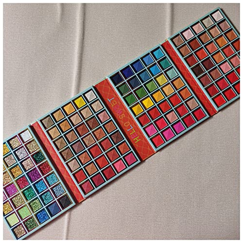 Qing beauty palette 72/140 farben farbenfalle make-up schimmern glitter lid schatten palette wasserdicht asting matte lidschadow pulver make-up palette Make up palette (Size : A) von FnnEmg