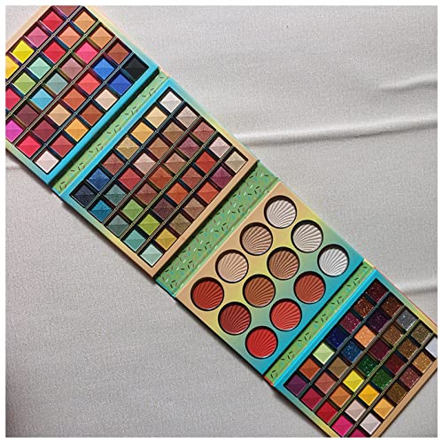 Qing beauty palette 72/140 farben farbenfalle make-up schimmern glitter lid schatten palette wasserdicht asting matte lidschadow pulver make-up palette Make up palette (Size : B) von FnnEmg