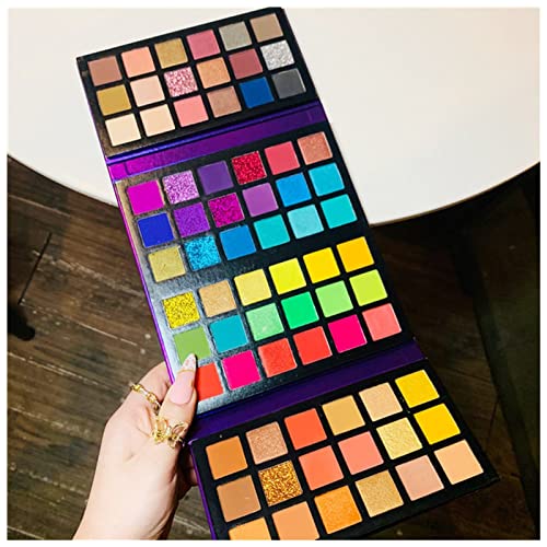 Qing beauty palette 72 Farben Matte Glitter Lidschatten-Palette Bunte Lidschatten Neonauge Pigmente Weihnachten Makeup-Palette Make up palette von FnnEmg