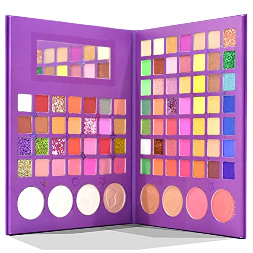 Qing beauty palette 85 Colors Glitter Lidschatten Makeup Große Pigmentierte Schattenpalette Earth Color Palette Professionelle Schimmer Matte Paleta de Sombra Make up palette (Size : 3) von FnnEmg