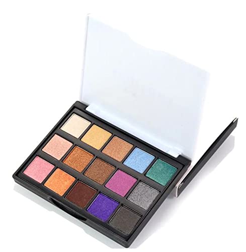 Qing beauty palette Bunte Schatten Palett Glitter Highlighter Schimmer Make up Pigment Matte Lidschatten Pallete Make up palette (Size : E15-2) von FnnEmg