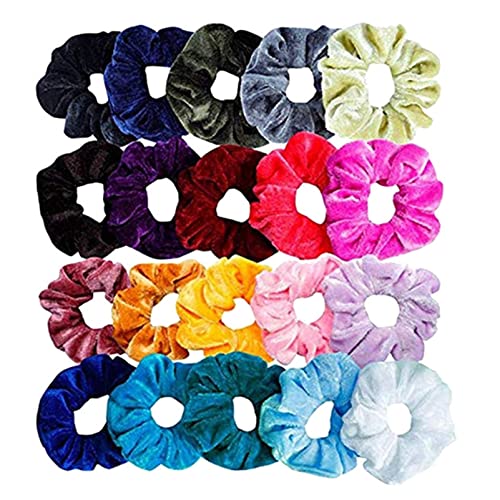 Stirnband Damen 20 stücke Samt Elastische Haarbänder for Frauen oder Mädchen Haarschmuck Haar Accessorios Turban Stirnband Damen Winter (Size : SPAIN) von FnnEmg