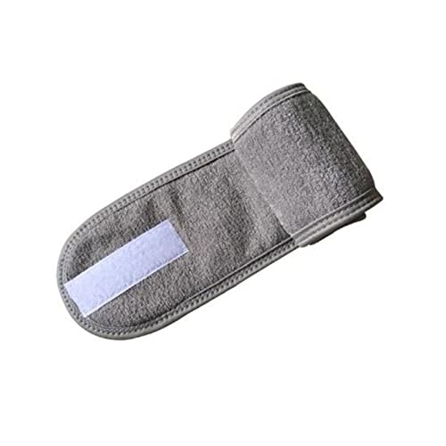 Stirnband Damen Magie Weiche einstellbare Make-up Tuch Towing Hair Wrap Fashion Frauen Mädchen Gesichts Haarband Stretch Salon SPA Sport-Yoga-Stirnband. Gesichtswaschstirnband (Size : Grey) von FnnEmg