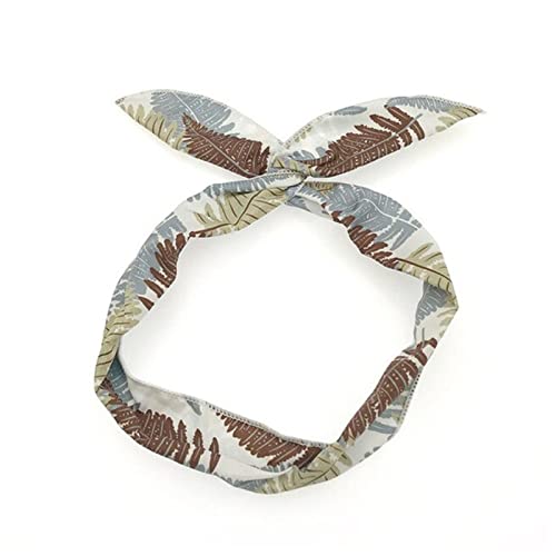 Stirnband Damen Multi mit einstellbaren Stirnbändern Frauen Haarband Metalldraht Kreative Mädchen Kopfband for Gesicht Waschansicht Haarschmuck Gesichtswaschstirnband (Size : Leaf Coffee) von FnnEmg