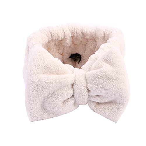 Stirnband Damen Winter Spa Badewanne Dusche Make-up Waschen Gesicht Kosmetik Stirnband Haarband Elastische Haarband Haarschmuck Gesichtswaschstirnband (Size : CD407) von FnnEmg