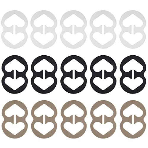 BH-Träger-Clips, rutschfeste Schnallen, verdeckte Träger, für Rücken, für Damen, 15 Stück, 15 Stück, Groß BH-Träger-Clips, rutschfeste Schnallen, verdeckte Träger, für Rücken, für Damen, 15 Stück, 15 Stück, Groß von Fnoko