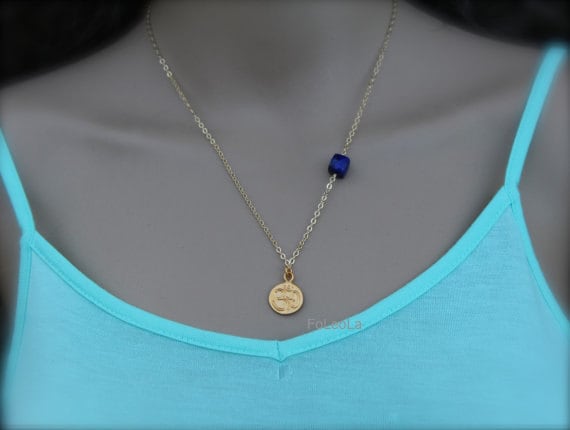 Ohm Münze Halskette, Lotus Lapis 24 Kt Gold Getauchte Halsketten, Und Spirituelle Halskette Ohm Münze Halskette, Lotus Lapis 24 Kt Gold Getauchte Halsketten, Und Spirituelle Halskette von FoLeoLa