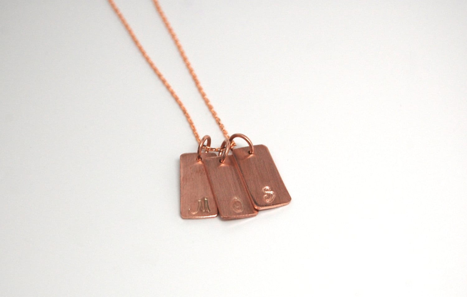 Rose Gold Bar Halskette - Name-Bar-Kette Rose Gold Bar Halskette - Name-Bar-Kette von FoLeoLa