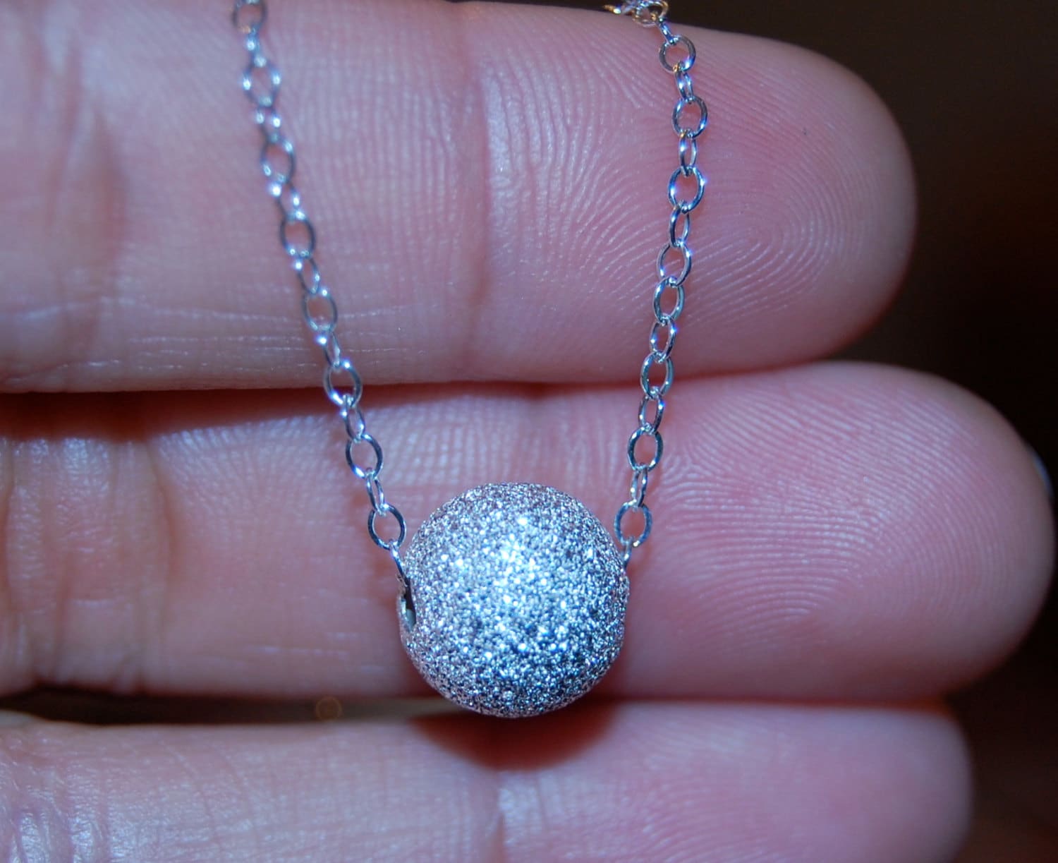 Silber Stardust Halskette - Hochzeit Halskette, Einfache Silber Stardust Halskette - Hochzeit Halskette, Einfache von FoLeoLa