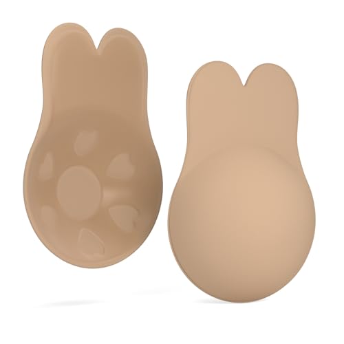 Foatcox Klebe BH, Trägerloser Unsichtbarer Push Up, Wiederverwendbaren, Silikon Klebe-BH für Offene Rücken und Diverse Kleidung von Foatcox