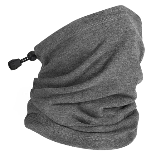 Foatcox Winddicht Multifunktionstuch, Schlauchschal Loopschal Halstuch Neckwarmer Herren Damen Halstuch Halten Sportschal Halswärmer für Laufen, Radfahren, Klettern (Mittelgrau) von Foatcox