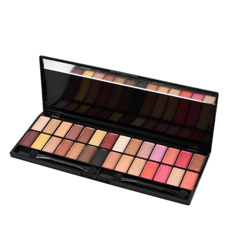 Focenat 28 Farben Lidschattenpalette Bunt,Smoky Lidschatten Palette,Neon Glitzer Make-up Palette, Matt Shimmer Liedschatenpalete Zu Halloween/Bälle/Partys/Nachtclubs und das Tägliche Make-Up (01) von Focenat