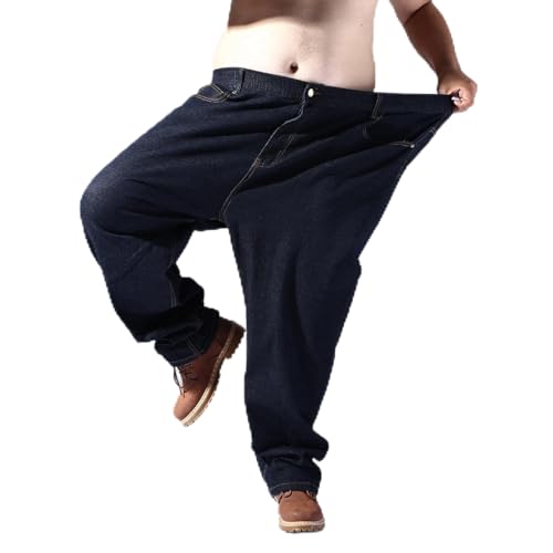 Focisa Jeans Herren Hose Big Size 5XL-8XL Schwarz Extra Large Oversize Elastische Stretch Denim Markenhose 6XL 5012Blac von Focisa
