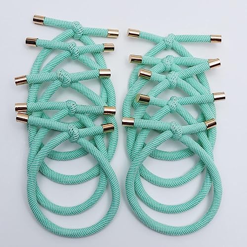 Haarschmuck Haargummis Haarspangen 10 Stück Elastische Haargummis Für Damen, Gummibänder, Hochwertige Mädchen-Haargummis, Stirnbänder, Haar-Accessoires, Haargel/Krawatten, Aqua, 10 Stück von Focisa