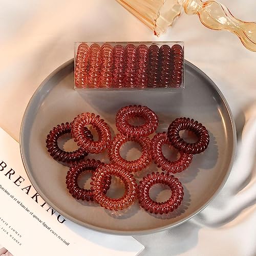 Haarschmuck Haargummis Haarspangen 9 Stück Gummi-Haarbänder Für Frauen, Haar-Accessoires, Mädchen, Telefonkabel, Spiral-Haargummis, Gummi, Niedlich, Elastische Haarringe, Band 06 von Focisa