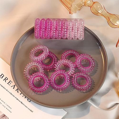 Haarschmuck Haargummis Haarspangen 9 Stück Gummi-Haarbänder Für Frauen, Haar-Accessoires, Mädchen-Telefonkabel, Spiral-Haargummis, Gummi, Niedliche Elastische Haarringe, Band 03 von Focisa