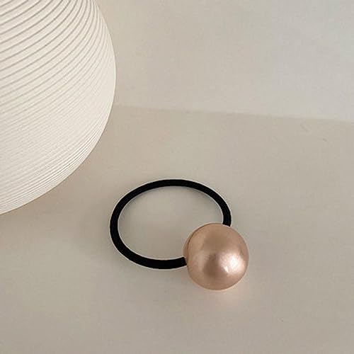 Haarschmuck Haargummis Haarspangen Brandneues Matte Ball Scrunchie Stirnband Damen Elastisches Gummiband Haarschmuck Pferdeschwanzhalter Roségold von Focisa