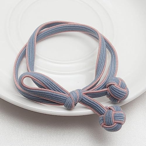 Haarschmuck Haargummis Haarspangen Elastisches Haarband Für Damen, Gummiband, Koreanisches Mädchen-Stirnband, Hochwertiges, Langlebiges Haarspray/Krawatte, Weihnachtsgeschenk, 2 Stück, Blau von Focisa