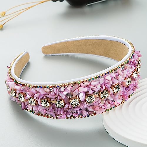 Haarschmuck Haargummis Haarspangen Neue Luxus Blumen Stirnbänder Frauen Breite Krempe Stirnbänder Frauen Dance Party Stirnbänder Haar Zubehör 7 von Focisa