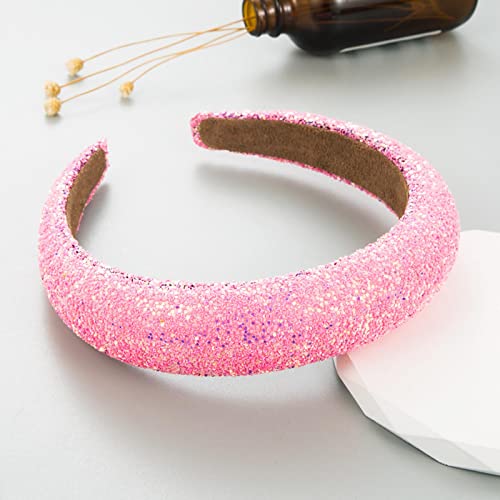 Haarschmuck Haargummis Haarspangen Perle Schwamm Stirnband Mode Haar Zubehör Weibliche Trend Casual Temperament Stirnband Stirnband Mädchen Kopfbedeckungen Rosa von Focisa