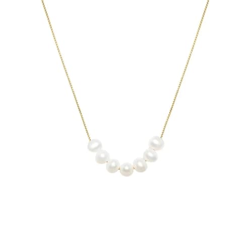 Halskette Ketten Schmuck Herren Frauen Anhänger Necklace 925 Glänzende String Anhänger Halskette Damen Stapelbare Dünne Kette Schlüsselbeinkragen 2 von Focisa