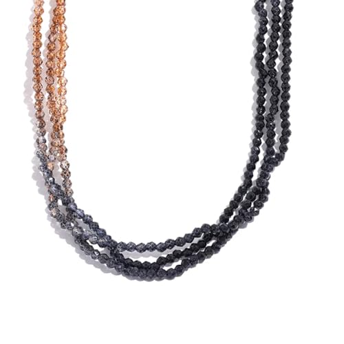 Halskette Ketten Schmuck Herren Frauen Anhänger Necklace Böhmische Farbverlauf Kette Choker Halskette Damenmode Halsschmuck Yh281Ablack von Focisa