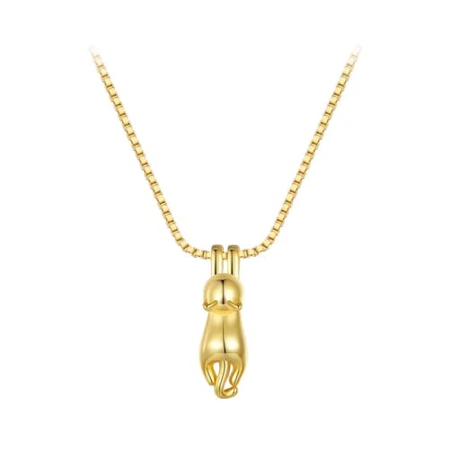 Halskette Ketten Schmuck Herren Frauen Anhänger Necklace Damen Solid 925 Niedliche Halskette, Anhängerschmuck, Gold von Focisa