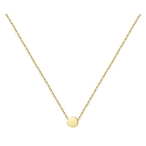 Halskette Ketten Schmuck Herren Frauen Anhänger Necklace Doppelschichtige Geometrische Sternkette Mädchen Handgemachte Einfache Halskette Schmuck 09-Gold von Focisa