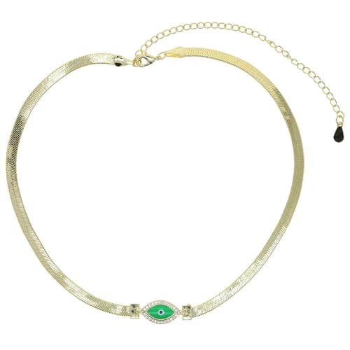 Halskette Ketten Schmuck Herren Frauen Anhänger Necklace Hochwertige Schlangenkette Charm Choker Halskette Damen Schöne Und Personalisierte Halskette Gold-Farbe von Focisa