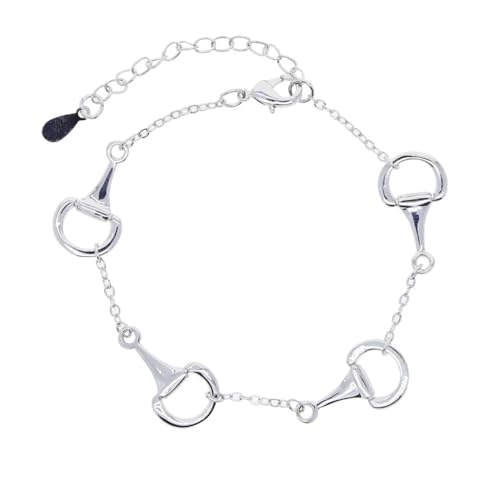 Halskette Ketten Schmuck Herren Frauen Anhänger Necklace Horsebit Bit Kette Mode Armband Frauen Anhänger Halskette Schmuck Armband15With4Cm von Focisa