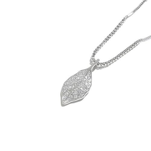 Halskette Ketten Schmuck Herren Frauen Anhänger Necklace Luxusanhänger Frauen Halskette Temperament Prinzessin 925 Kette Halskette Beliebt Silber von Focisa