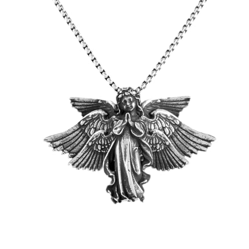 Halskette Ketten Schmuck Herren Frauen Anhänger Necklace Mode Fee Anhänger Seraphim Halskette Männer Frauen Jubiläum Schmuck Geschenke von Focisa