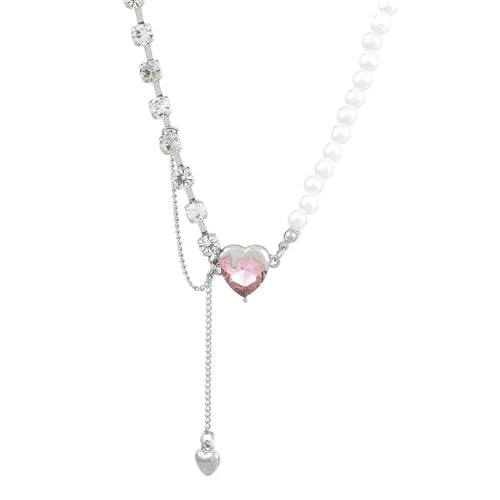 Halskette Ketten Schmuck Herren Frauen Anhänger Necklace Stilvolle Herzkette Damen Halskette Damenschmuck X742-2 von Focisa