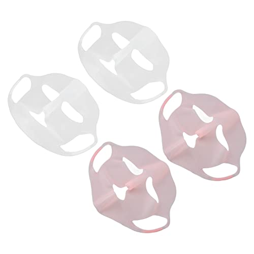 Wiederverwendbare Silikon-Gesichtsmaske, Hängendes Ohr Gesichtsmasken für Frauen Hautpflege-Gesichtsmasken Maske Hautpflege Blattmaskenhalter Silikon-Gesichtsmasken-Abdeckung von Focket