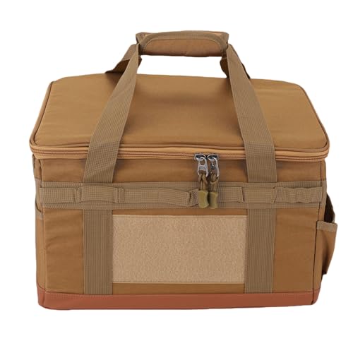 Fockety Camping-Aufbewahrungstasche, Großes Fassungsvermögen 30 L Grill- und Picknicktaschen-Organizer Hartes Design Zusammenklappbar Kofferraum-Organizer Mehrzweck-Taktische Taschen von Fockety