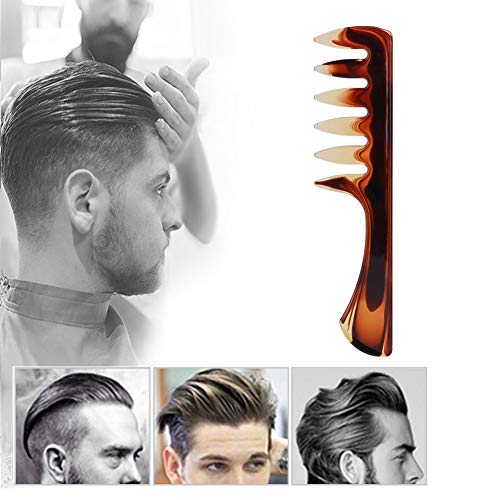 Fockety Mini-Größe Harzkamm für Männer Friseur-Leicht und Bequem Zum Styling Im Rahmen der Go-Go (2 Weitzahngriffstil) von Fockety