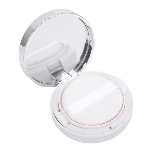Leere Kissen-Foundation-Box, Weicher Schwamm, Elastisches Siebnetz, Tragbare Luftkissen-Puff-Box, Versiegelter Flip-Cover-Spiegel, DIY-Kissen-Foundation-Hülle für BB-Creme, Loses von Fockety
