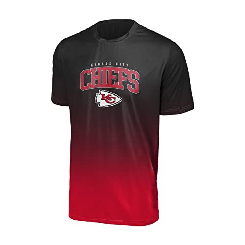 FOCO Kansas City Chiefs NFL Gradient Mesh Jersey Short Sleeve Herren T-Shirt - XXL von Foco